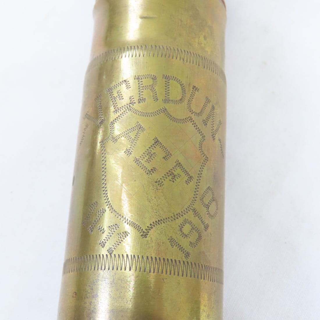 3 Inert WWI 37MM Rounds w/Trench Art, WWII Lighter - 10