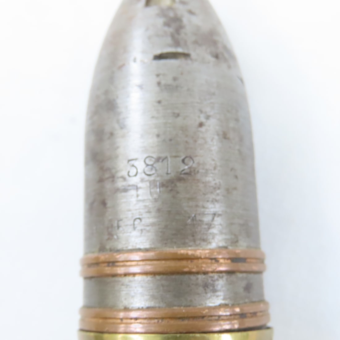 3 Inert WWI 37MM Rounds w/Trench Art, WWII Lighter - 13