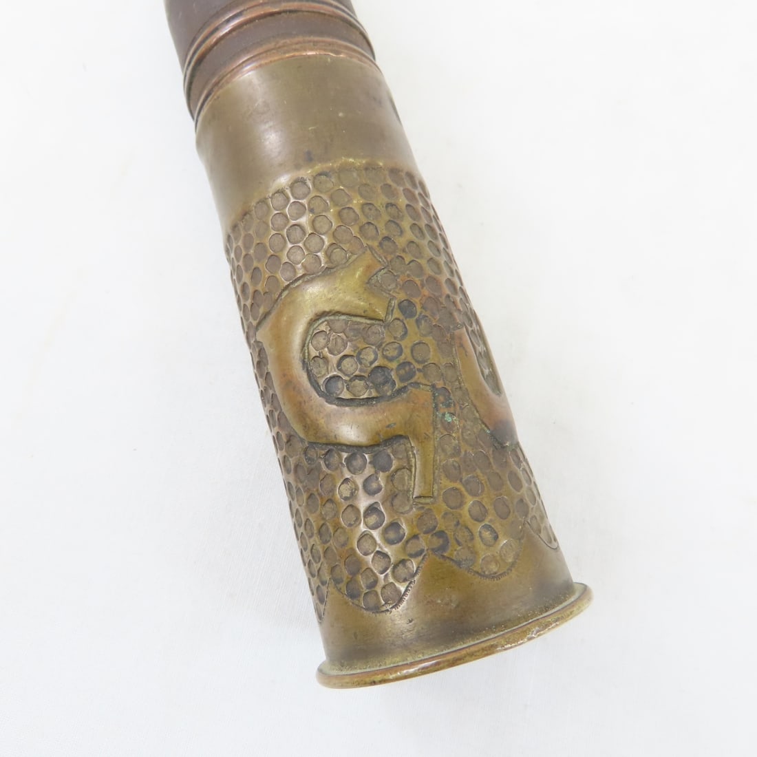 3 Inert WWI 37MM Rounds w/Trench Art, WWII Lighter - 17