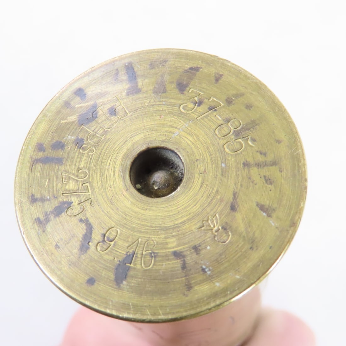 3 Inert WWI 37MM Rounds w/Trench Art, WWII Lighter - 6