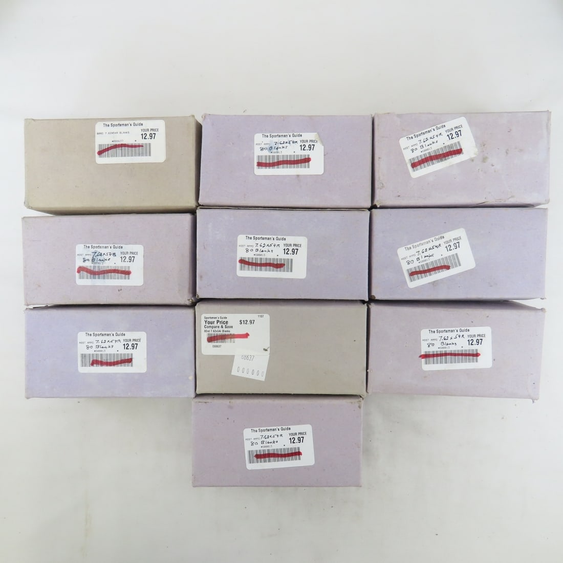 640 Blank 7.62x54R Mosin-Nagant Rounds in Cans - 8