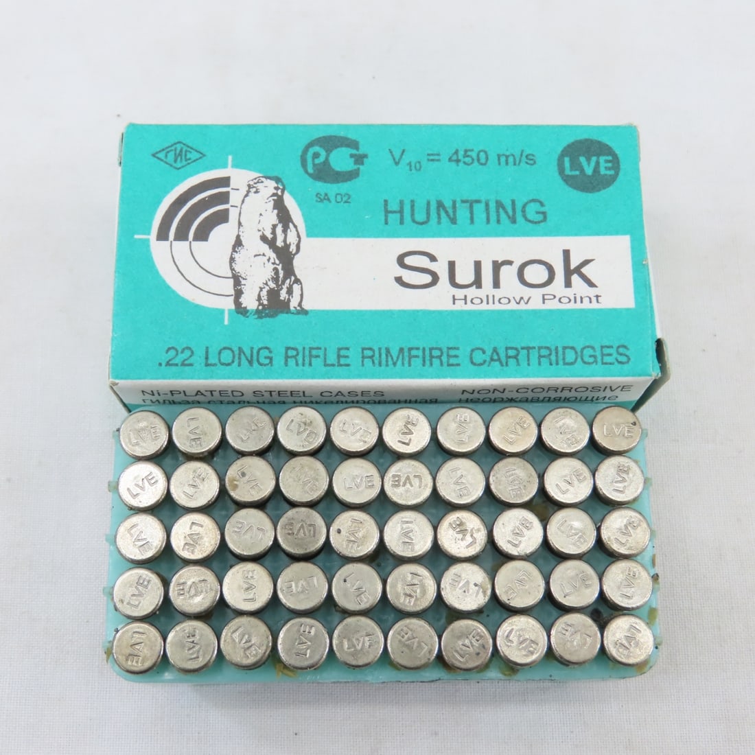3,600 Rds Russian Surok .22 LR HP Ammunition - 2