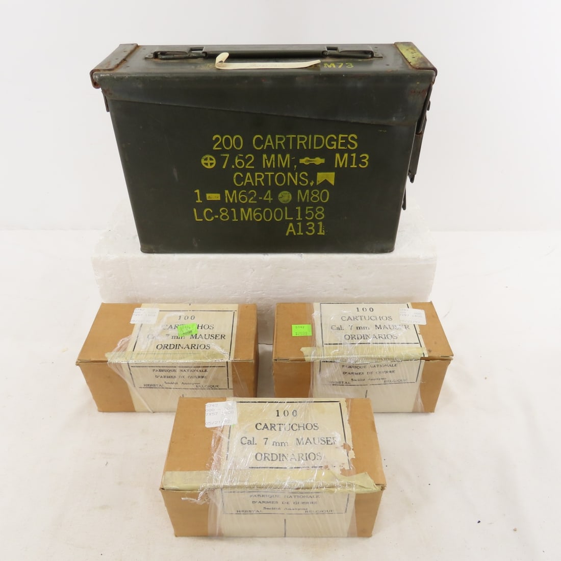 600 Rounds 7MM Mauser Ammunition in 7.62MM Can - 2