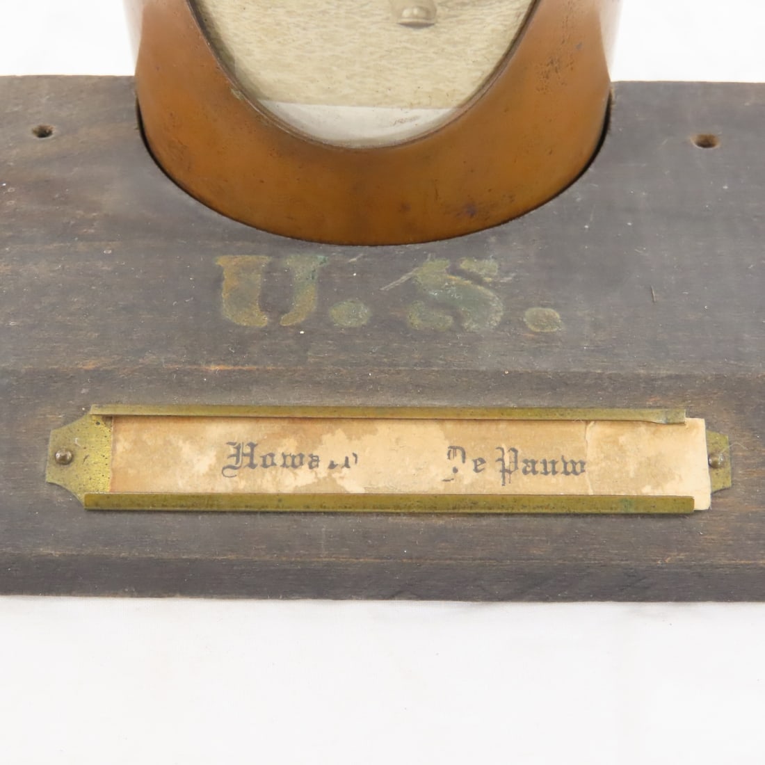 WWI Naval Photo in Shell Frame & Insignia - 4