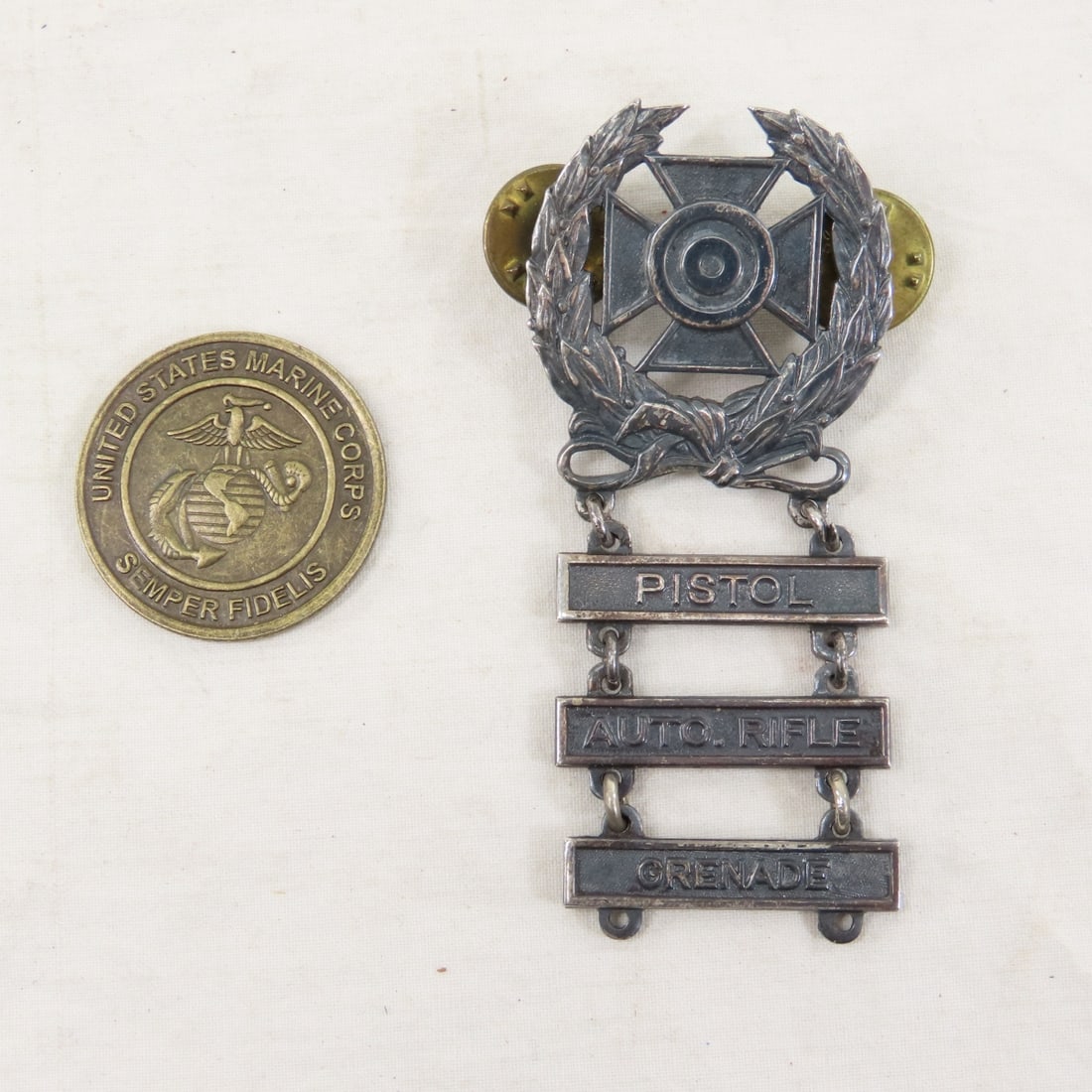 WWI Naval Photo in Shell Frame & Insignia - 7