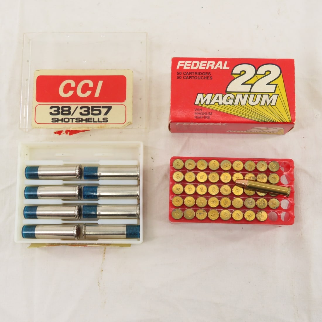 45 Rds 22 Mag & 274 Mixed .38/.357 Mag Cartridges - 12