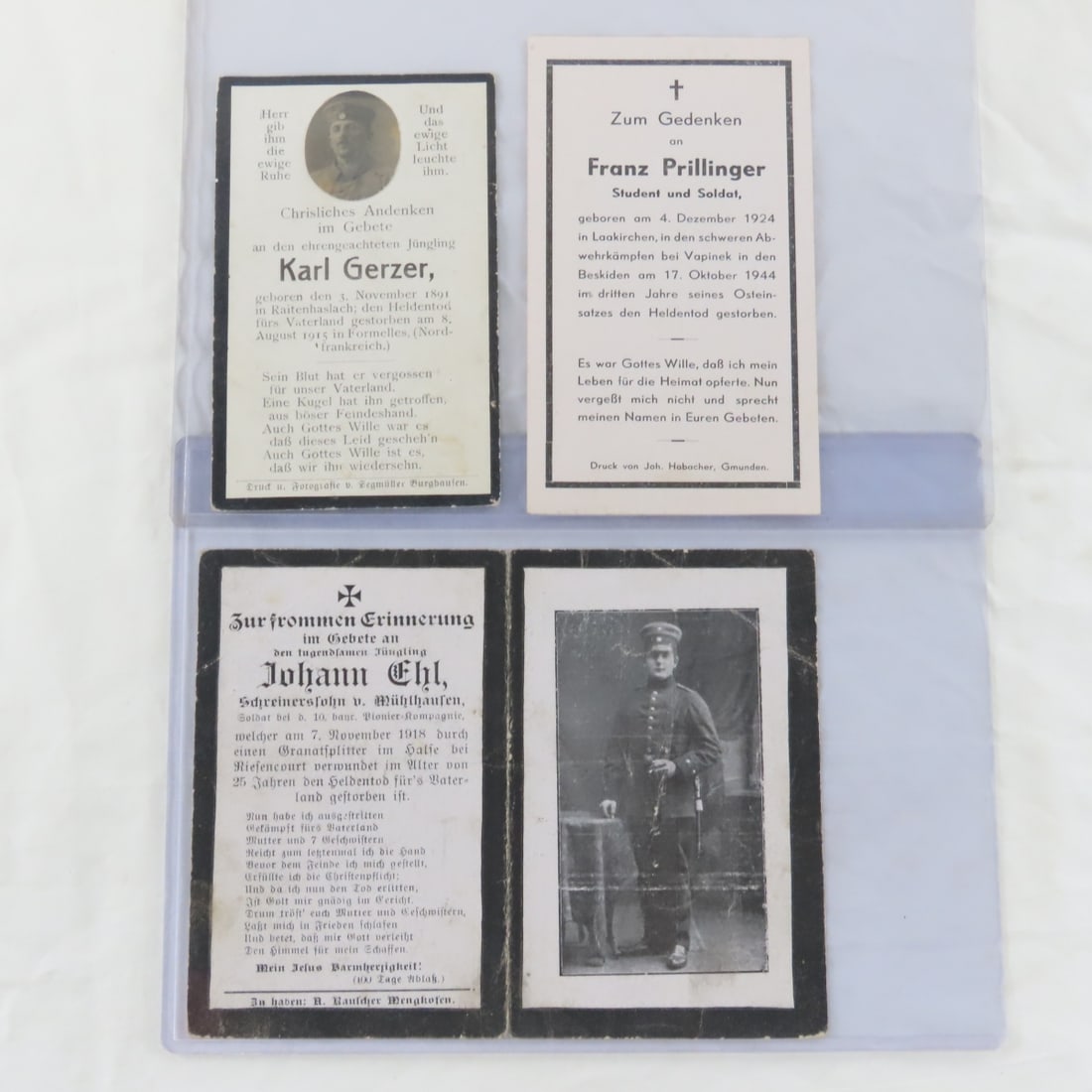 20+ WWII German Nazi Soldier Death Cards - 10