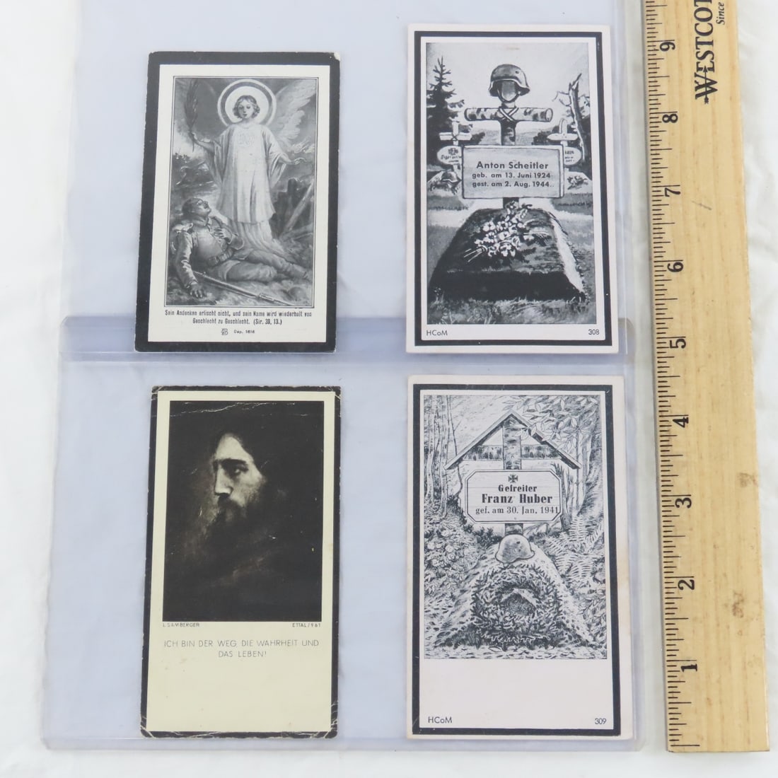 20+ WWII German Nazi Soldier Death Cards - 3