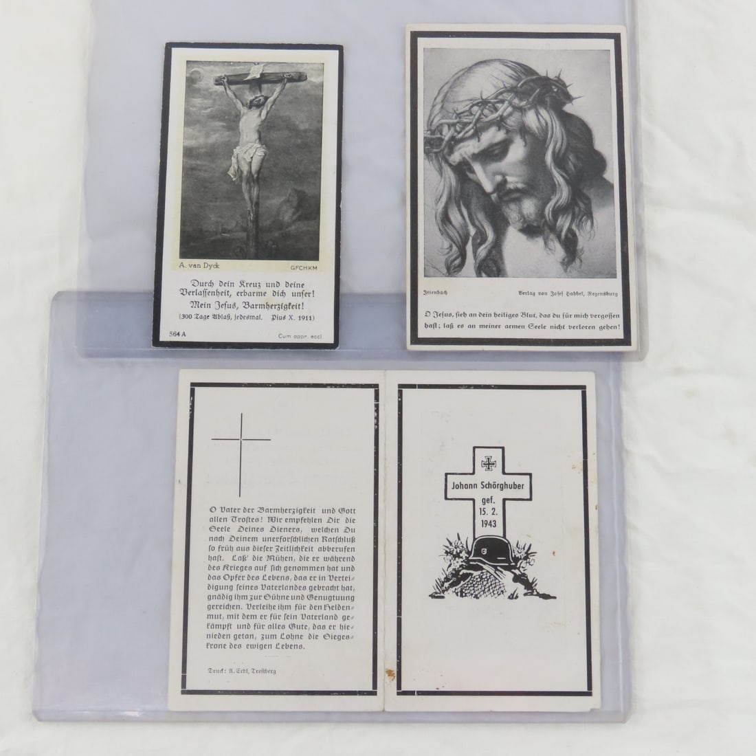 20+ WWII German Nazi Soldier Death Cards - 7