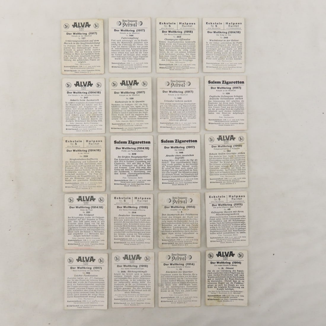 German Military Cigarette Cards - Alva, Oberst - 3