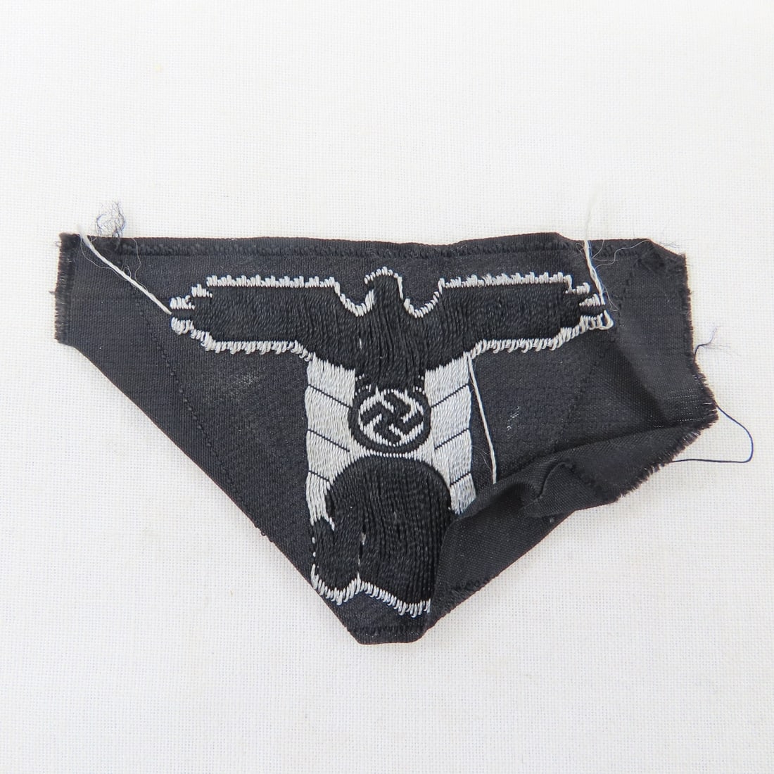 WWII German Waffen SS Panzer M43 cap insignia - 2