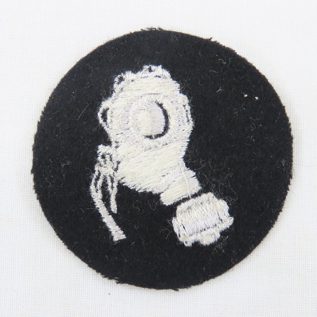 WWII German Waffen SS Gas Protection NCO Patch - 2