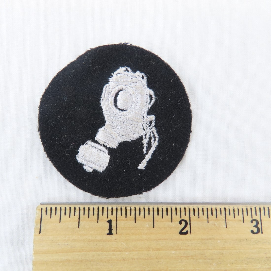 WWII German Waffen SS Gas Protection NCO Patch - 3