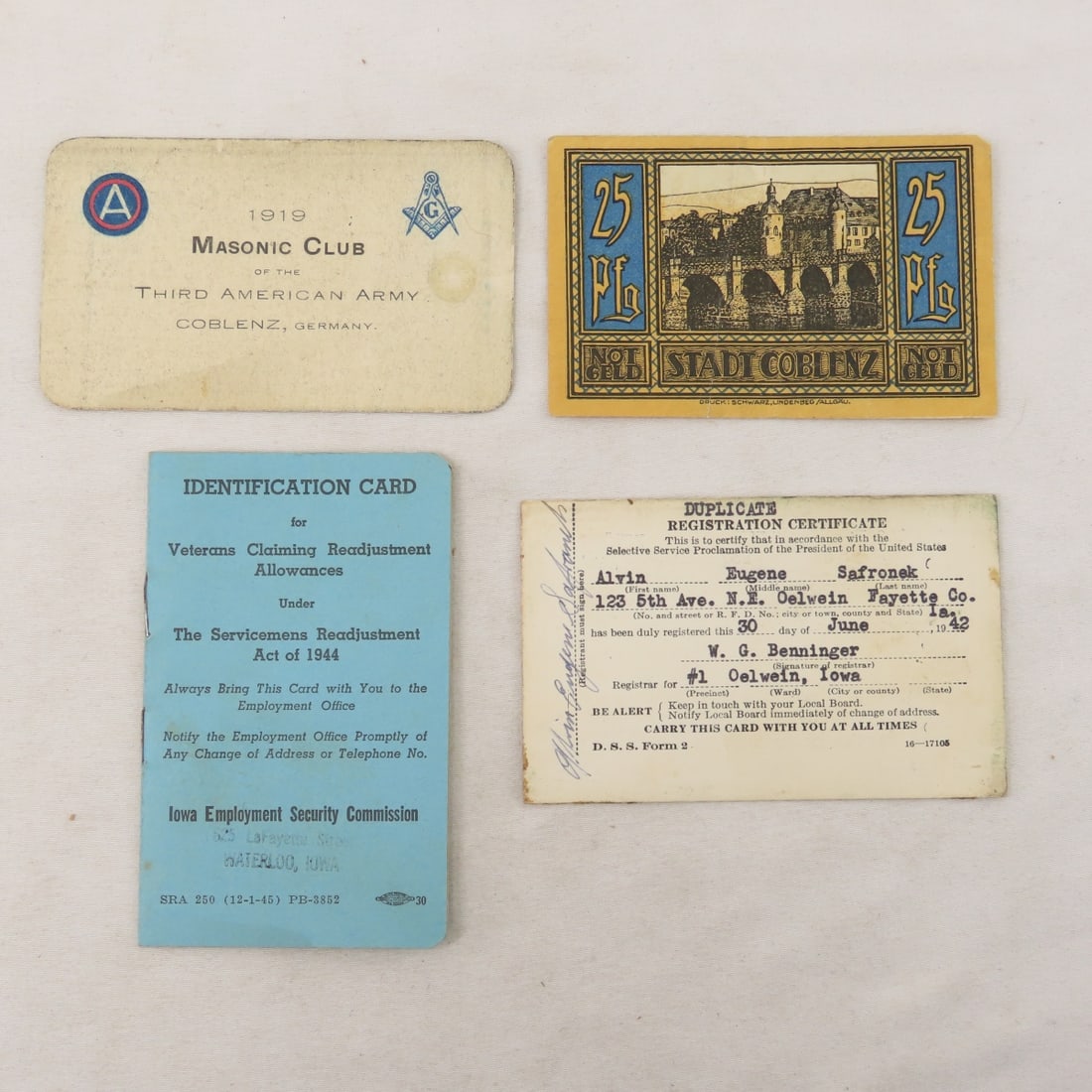 WWI The Rhine and Other Military Ephemera - 13