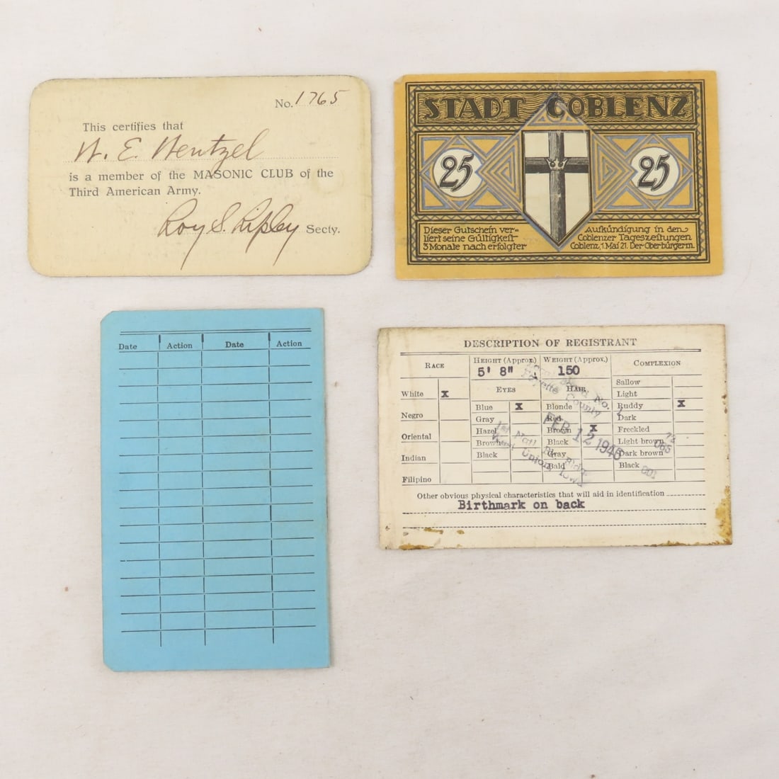 WWI The Rhine and Other Military Ephemera - 14