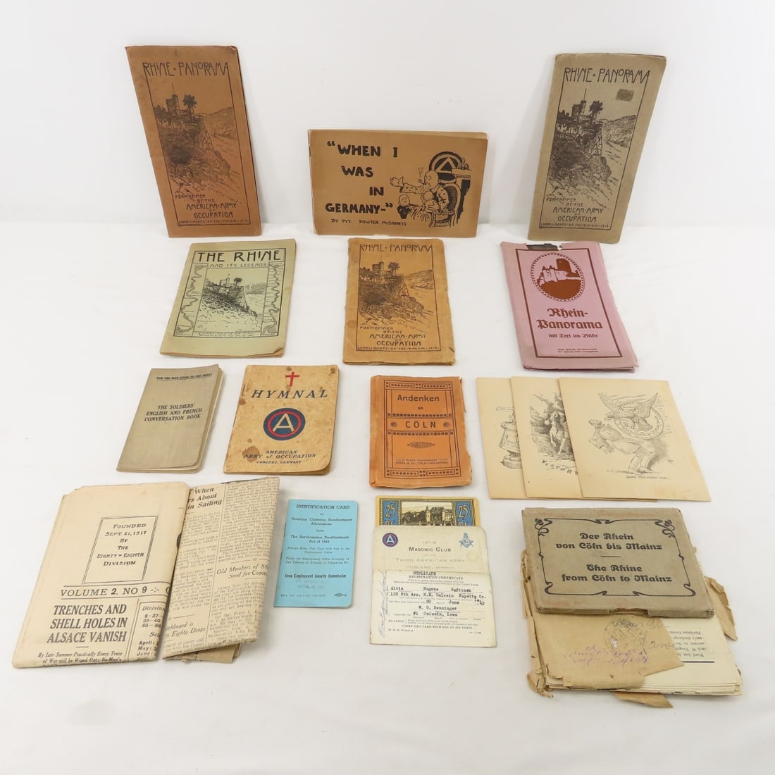WWI The Rhine and Other Military Ephemera (1 of 17)