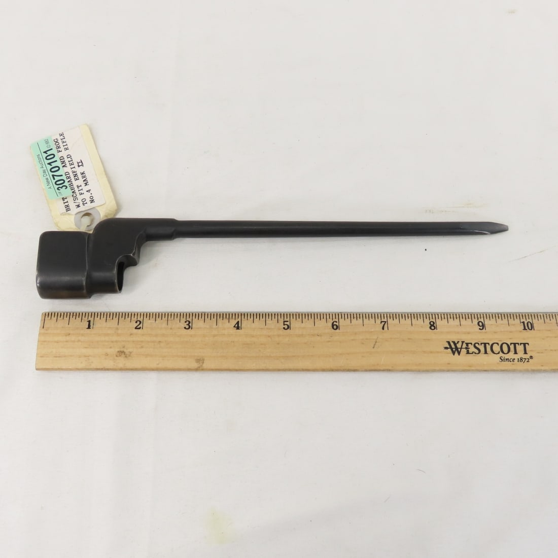 WWII British MK2 Spike Bayonet, Scabbard & Frog - 2