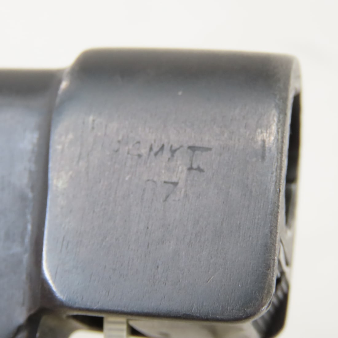 WWII British MK2 Spike Bayonet, Scabbard & Frog - 9