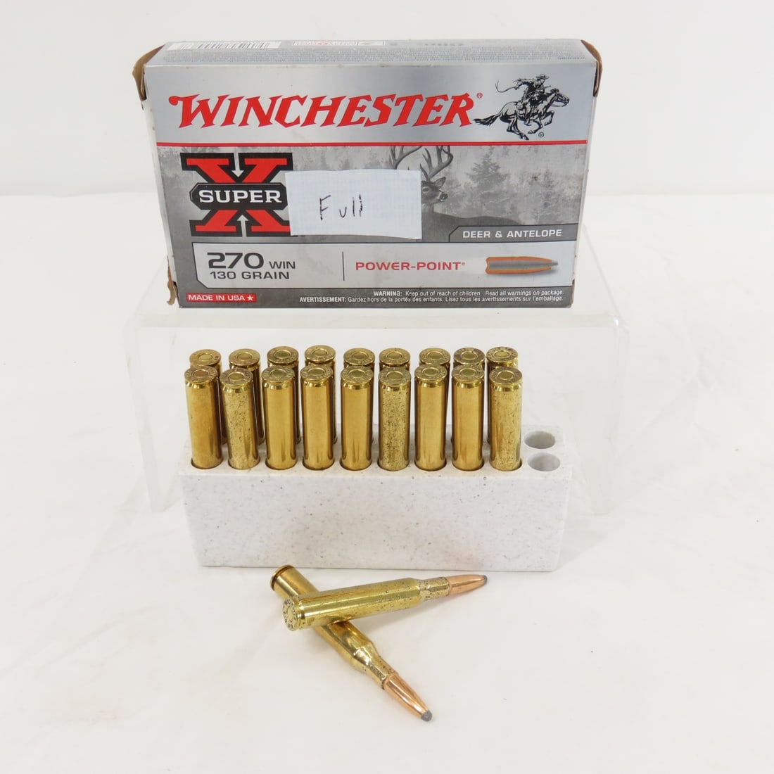 Ammunition: 70 Rounds 270 WIN and 6 Rounds 20 GA - 10