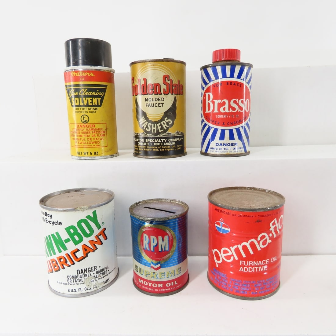 Vintage Oil & Cleaning Tins, Washer Tin & More - 6