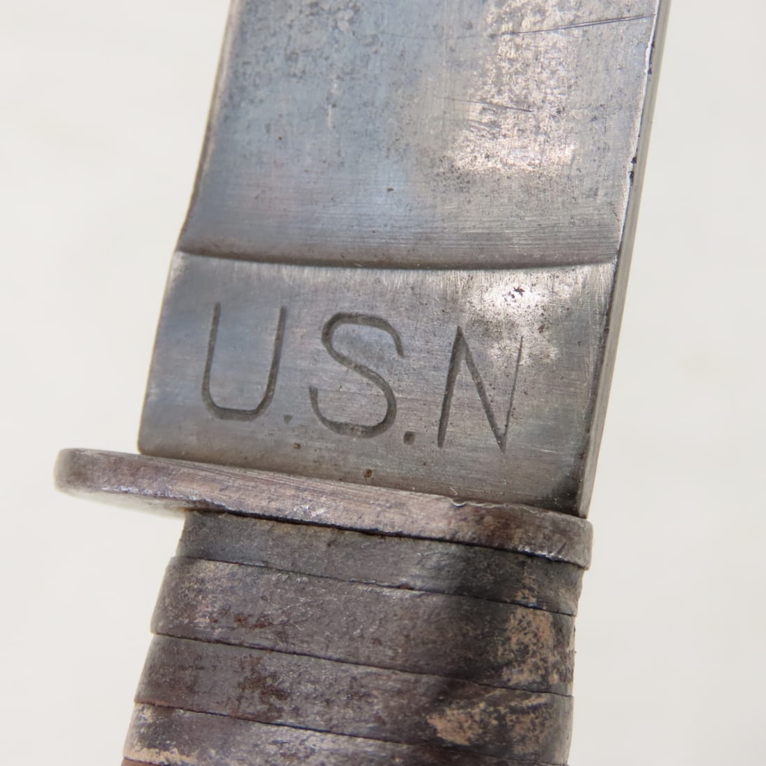 WWII US Navy MK1 USN Fighting Knife & Scabbard - 10