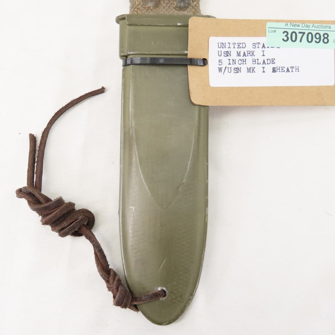 WWII US Navy MK1 USN Fighting Knife & Scabbard - 14