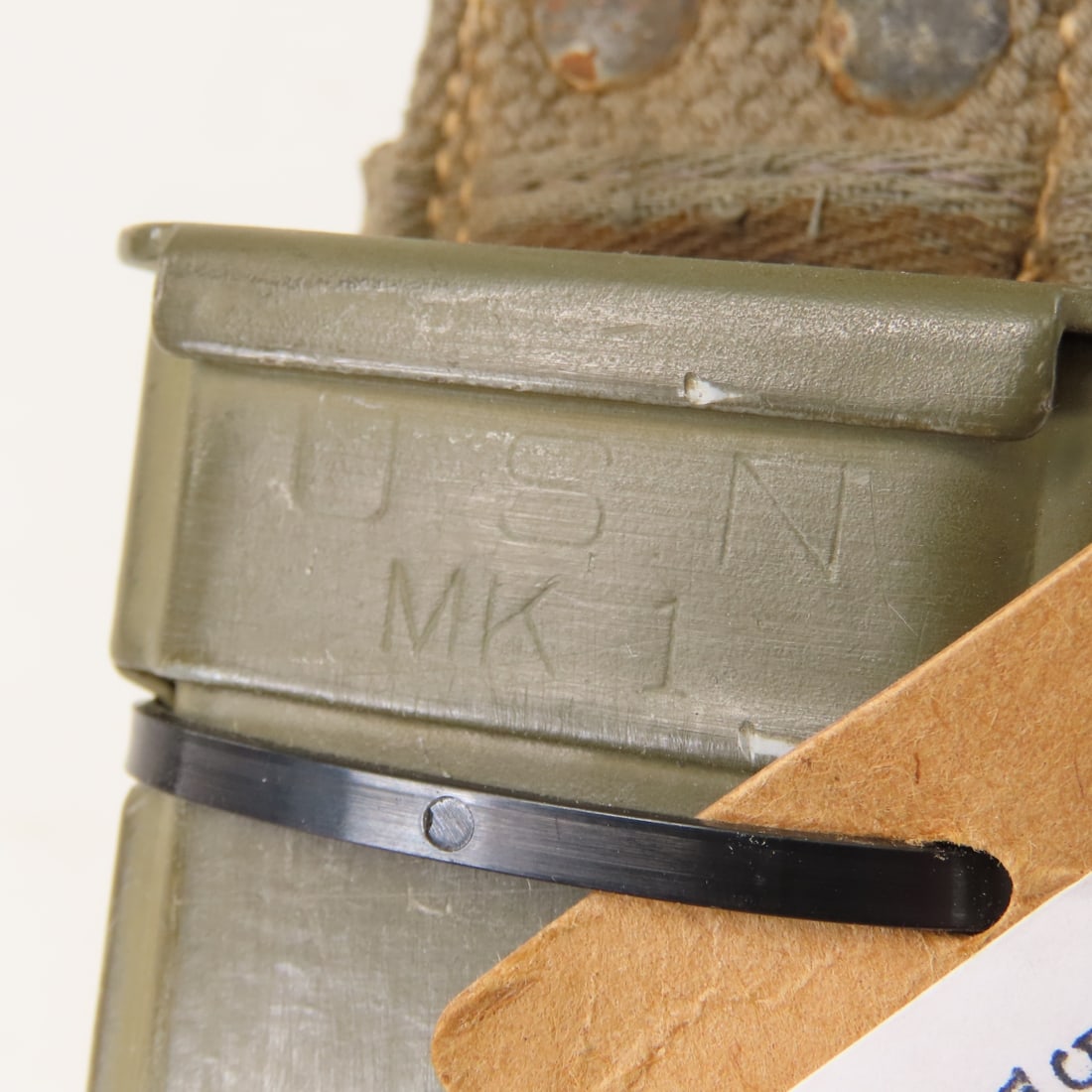 WWII US Navy MK1 USN Fighting Knife & Scabbard - 18