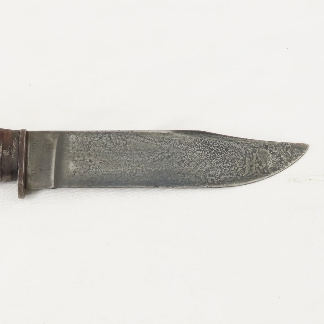 WWII US Navy MK1 USN Fighting Knife & Scabbard - 4