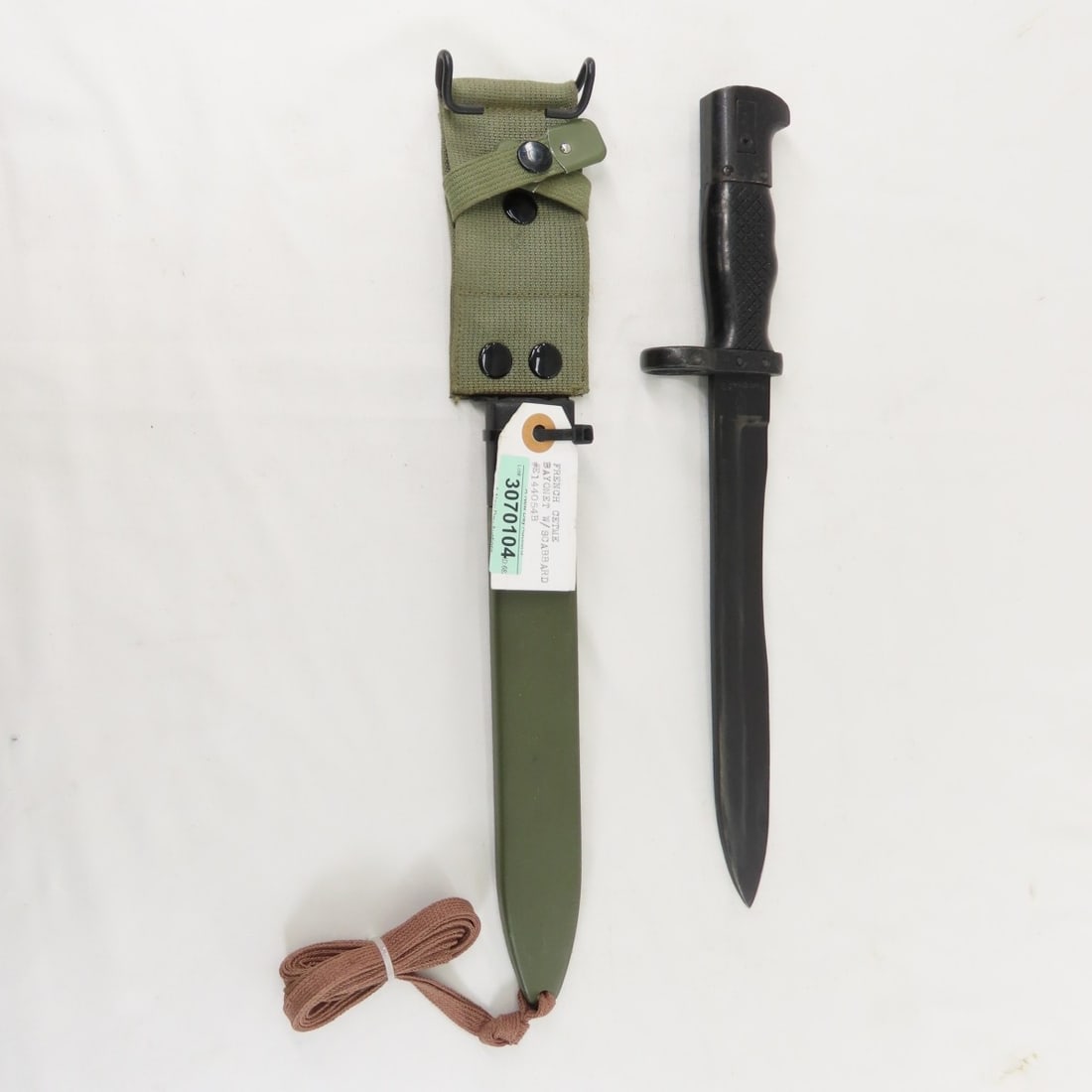 Vintage Spanish Military CETME M58 M1964 Bayonet: Vintage Spanish Military CETME M58 M1964 Bayonet - Blade: 8.75", OAL: 13.25", CETME Model 'C', Ricasso: Toledo Coat of Arms, Left side: E144054B over Instituto Nacional de Industria (INI) Crest.
