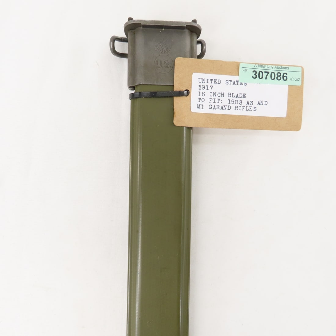 WWI US M1905 SA 1917 Bayonet & Scabbard - 15