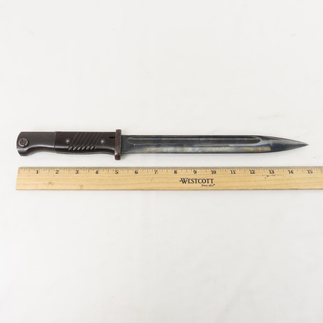 WWII K98 Durkopp Werke Bayonet, Scabbard & Frog - 2