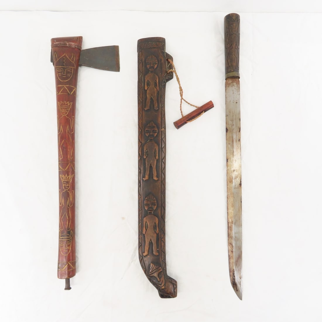1940's Paiwan Tribal Short Sword & Axe (1 of 20)