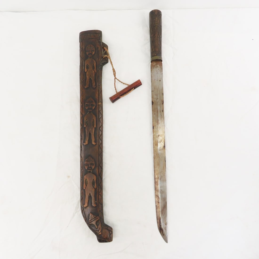 1940's Paiwan Tribal Short Sword & Axe - 2