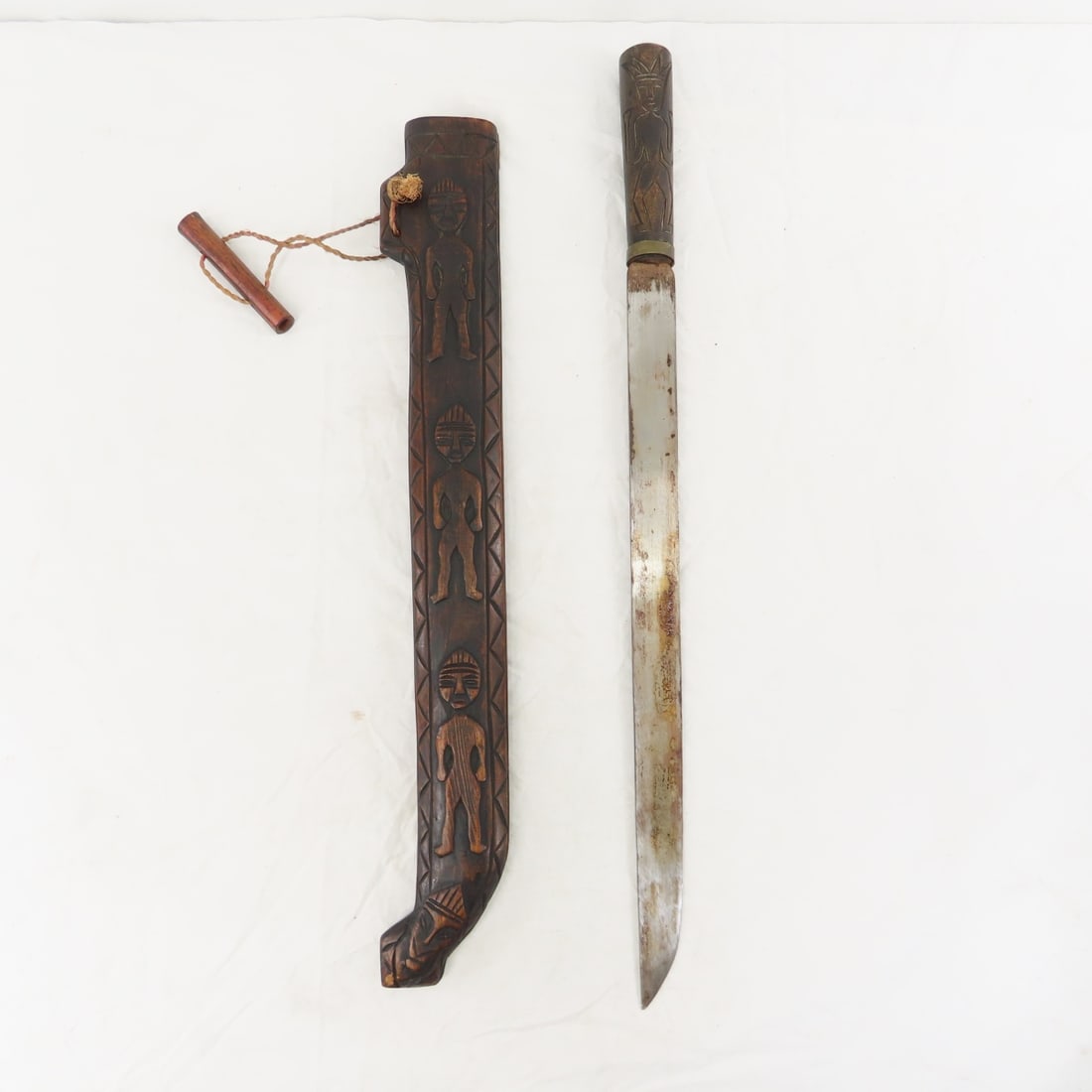 1940's Paiwan Tribal Short Sword & Axe - 3