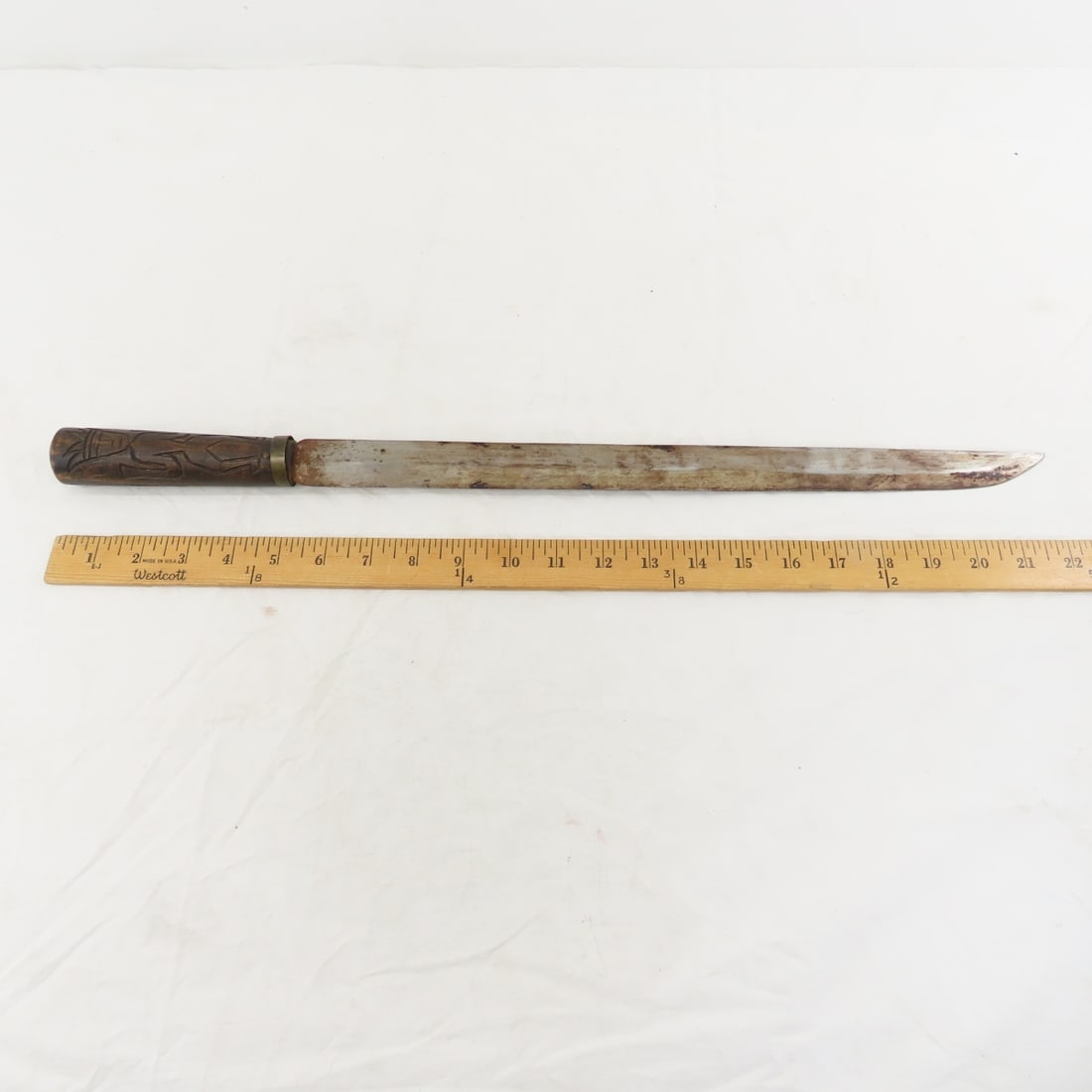 1940's Paiwan Tribal Short Sword & Axe - 4