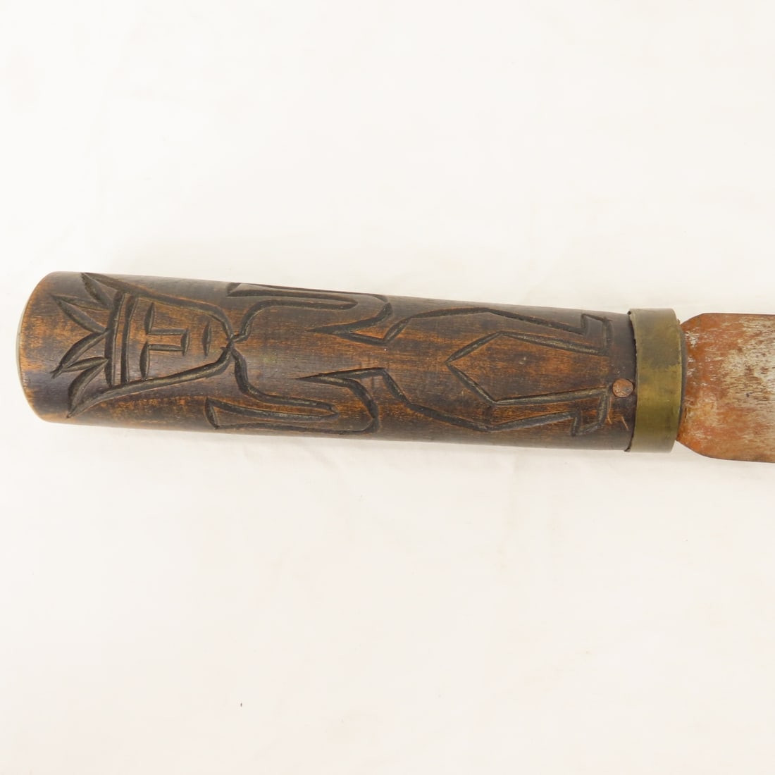 1940's Paiwan Tribal Short Sword & Axe - 5