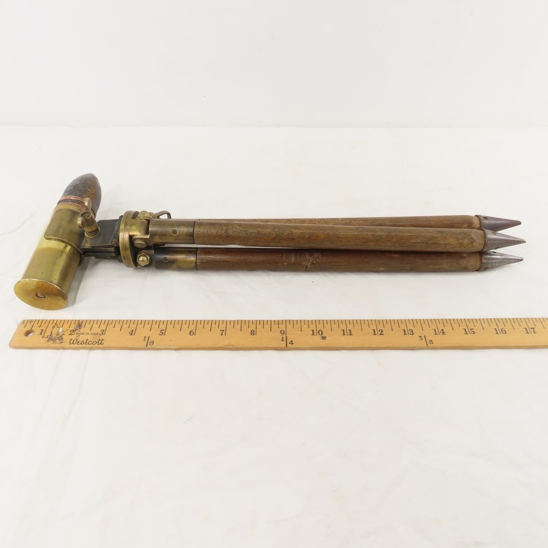 WWI Trench Art, 37mm Shell on Tripod - 11