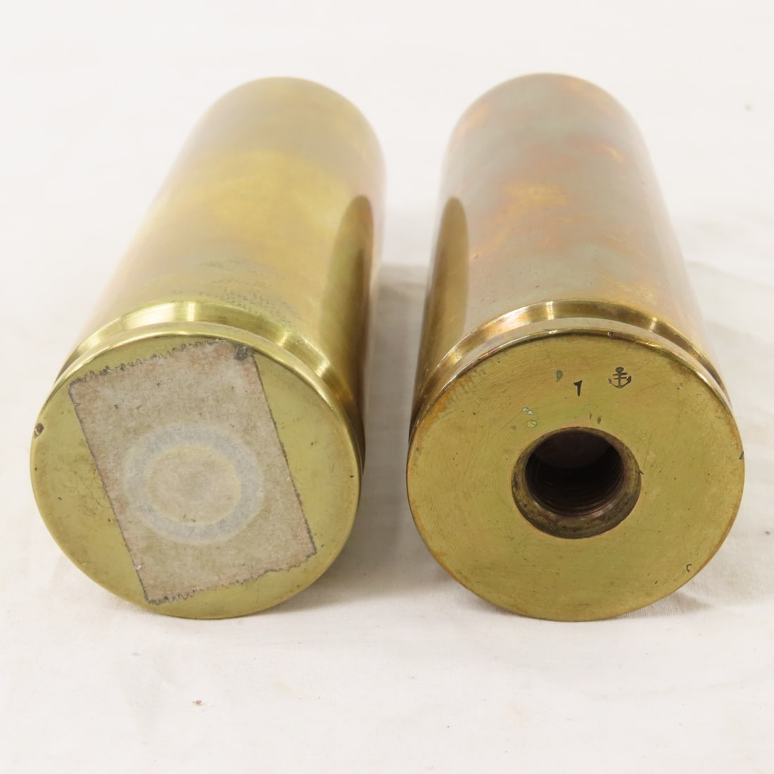 Collection of Large Caliber WWII Brass Casings - 15