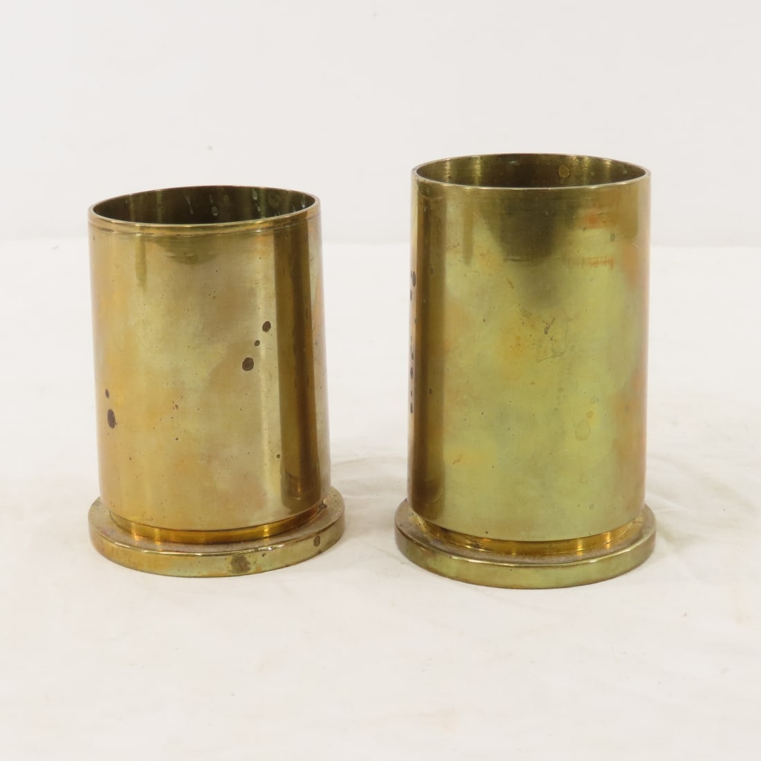 Collection of Large Caliber WWII Brass Casings - 16