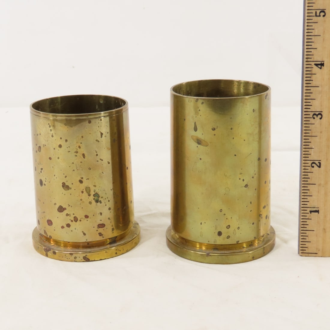 Collection of Large Caliber WWII Brass Casings - 17