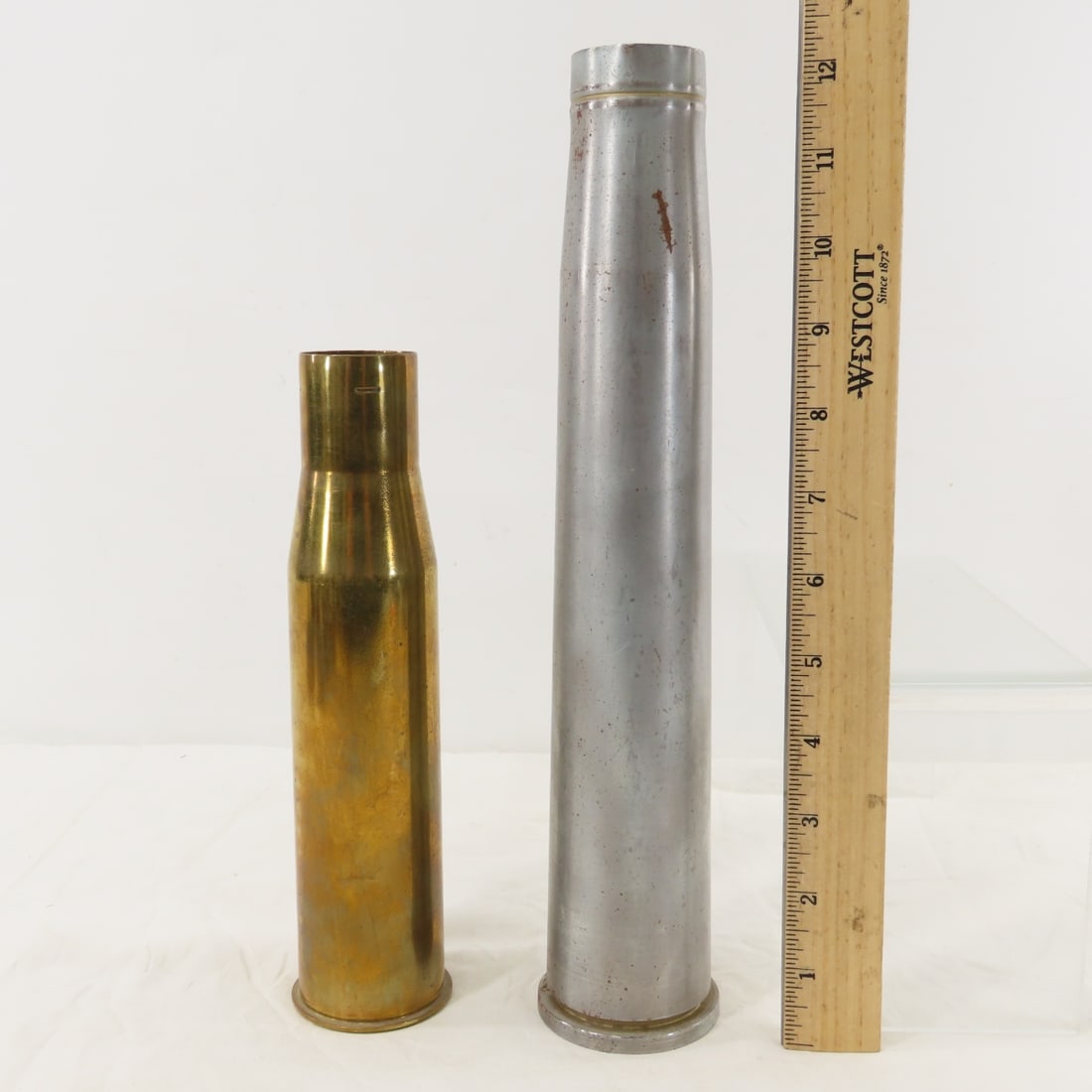 Collection of Large Caliber WWII Brass Casings - 3