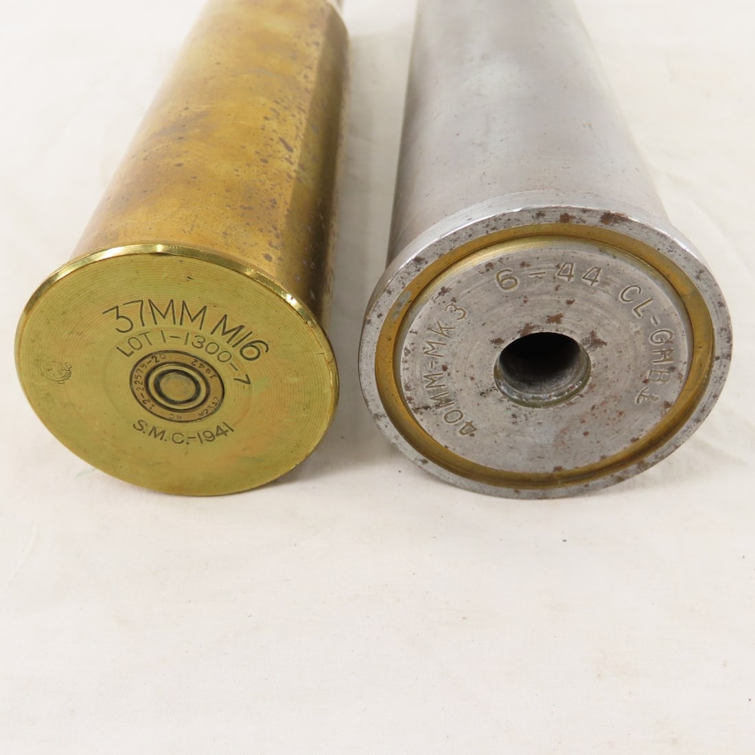 Collection of Large Caliber WWII Brass Casings - 4