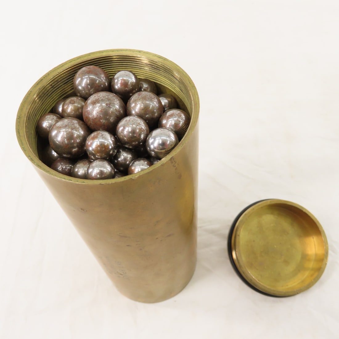 Collection of Large Caliber WWII Brass Casings - 7