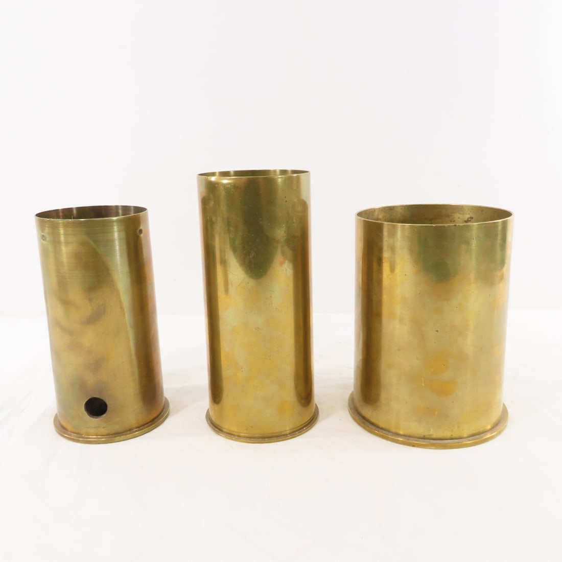 Collection of Large Caliber WWII Brass Casings - 8