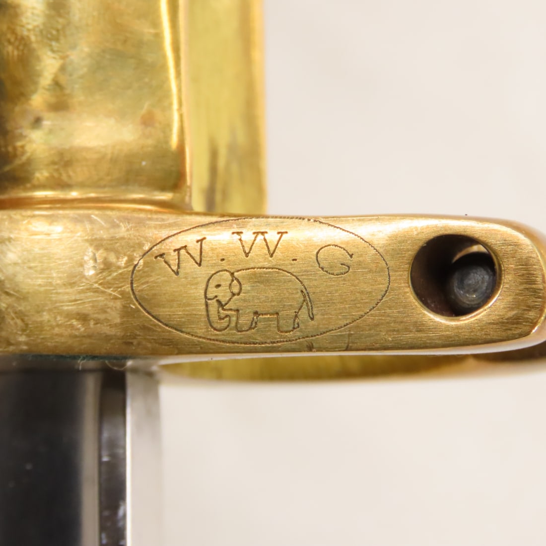 Reproduction WWI Pritchard Webley Pistol Bayonet - 11