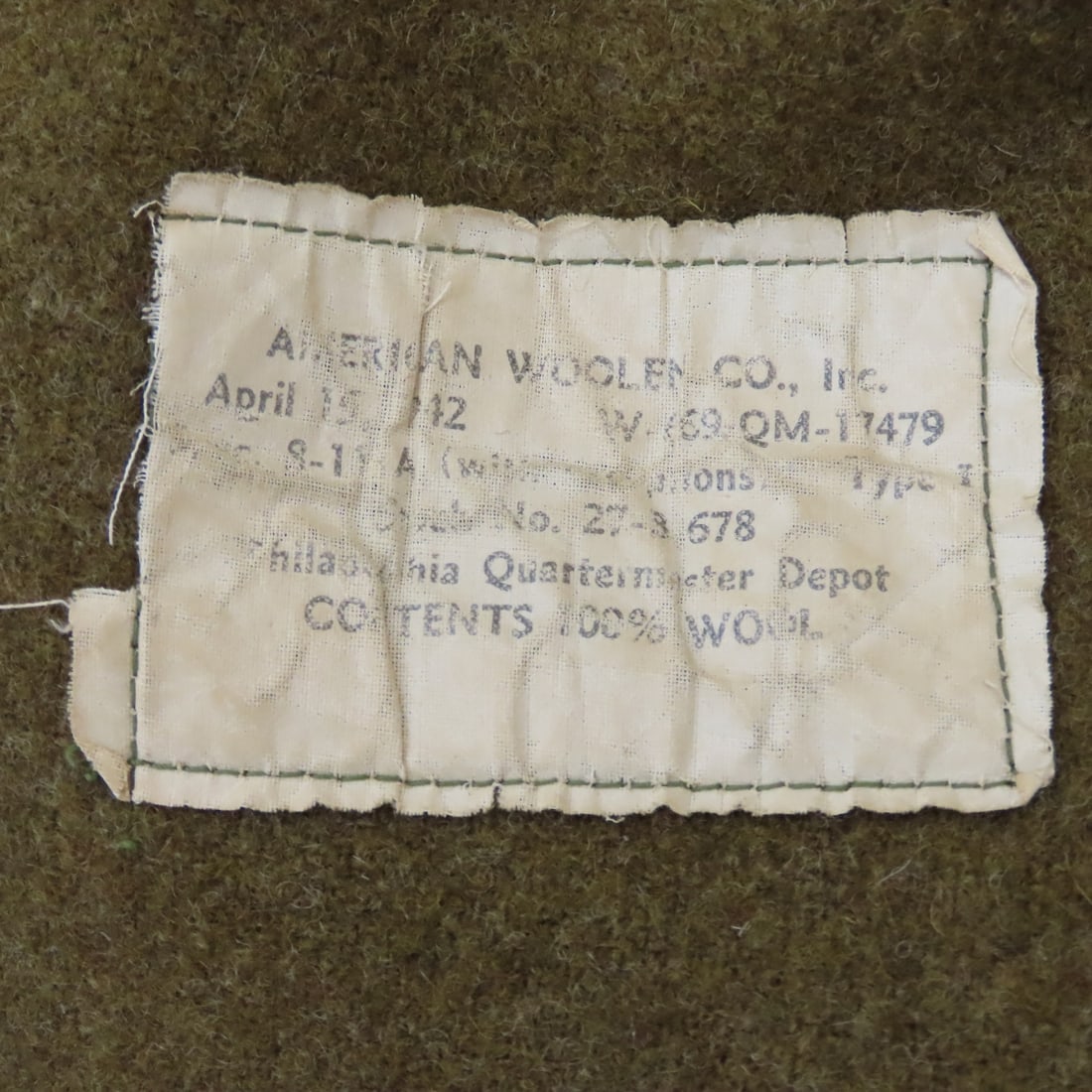 WWII Woodbury Mills Sleeping & Wool Blankets - 6