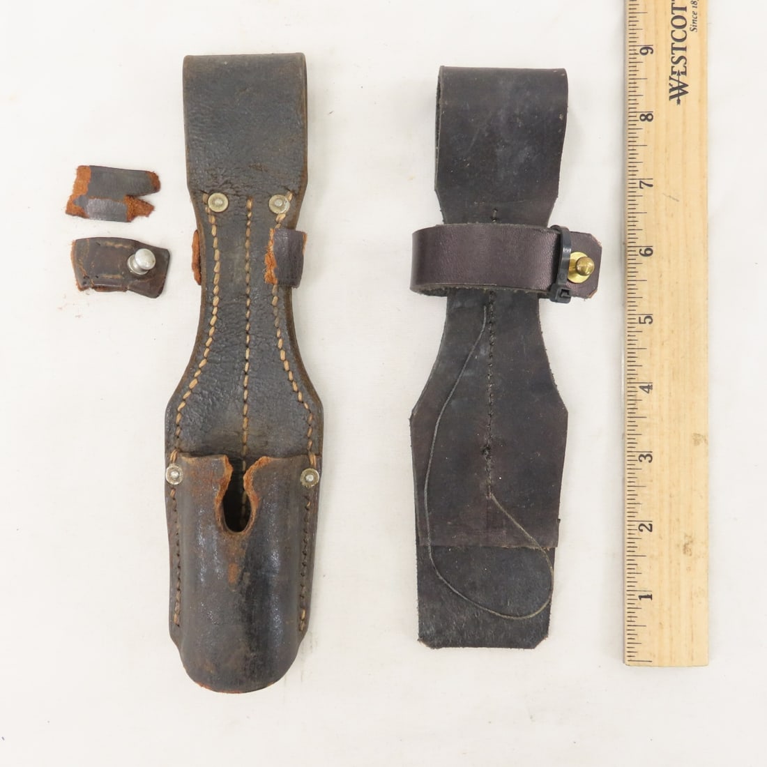 Vintage Military Bayonet, scabbards & frogs - 15