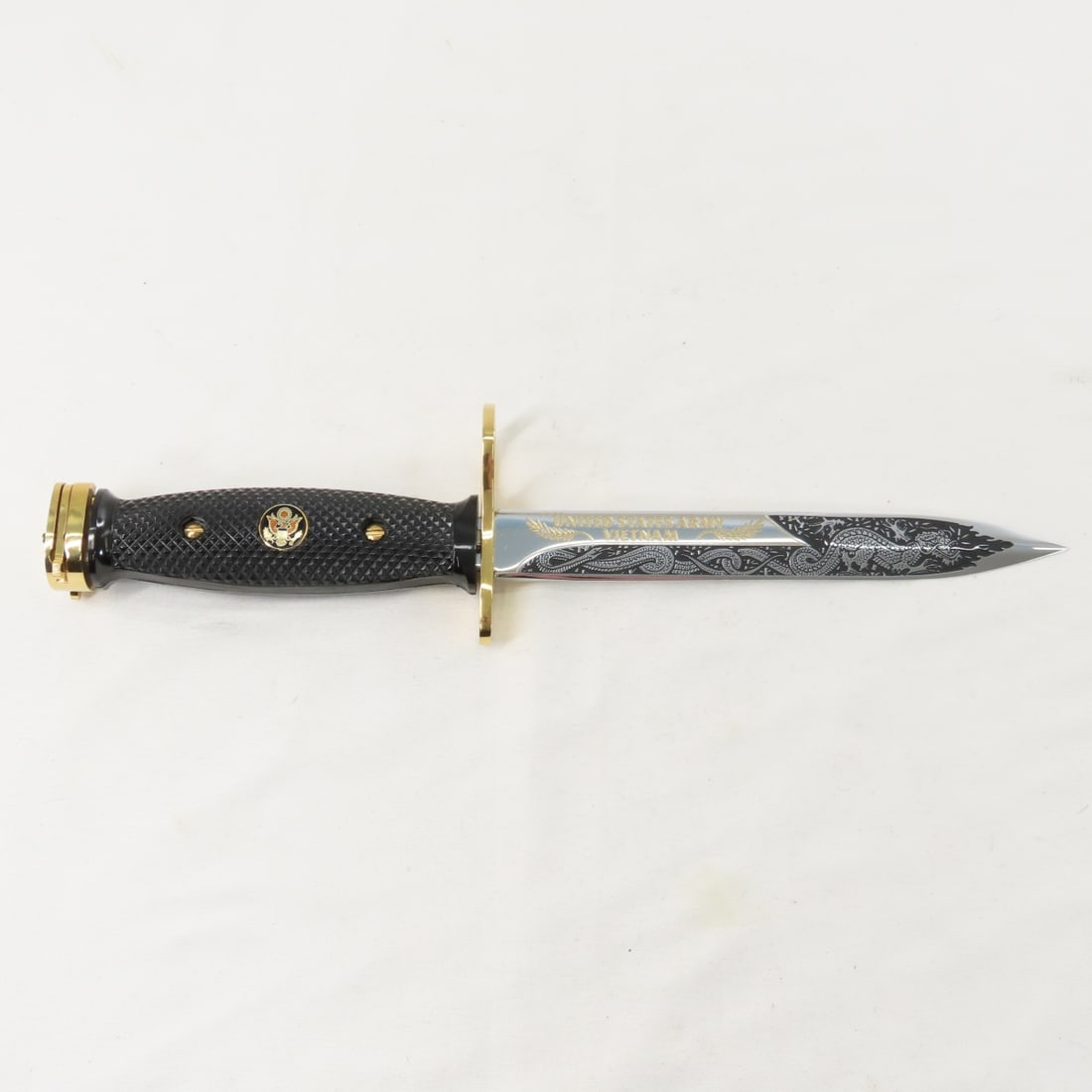 US Army 24K Gold Plated M7 Imperial Bayonet (1 of 14)