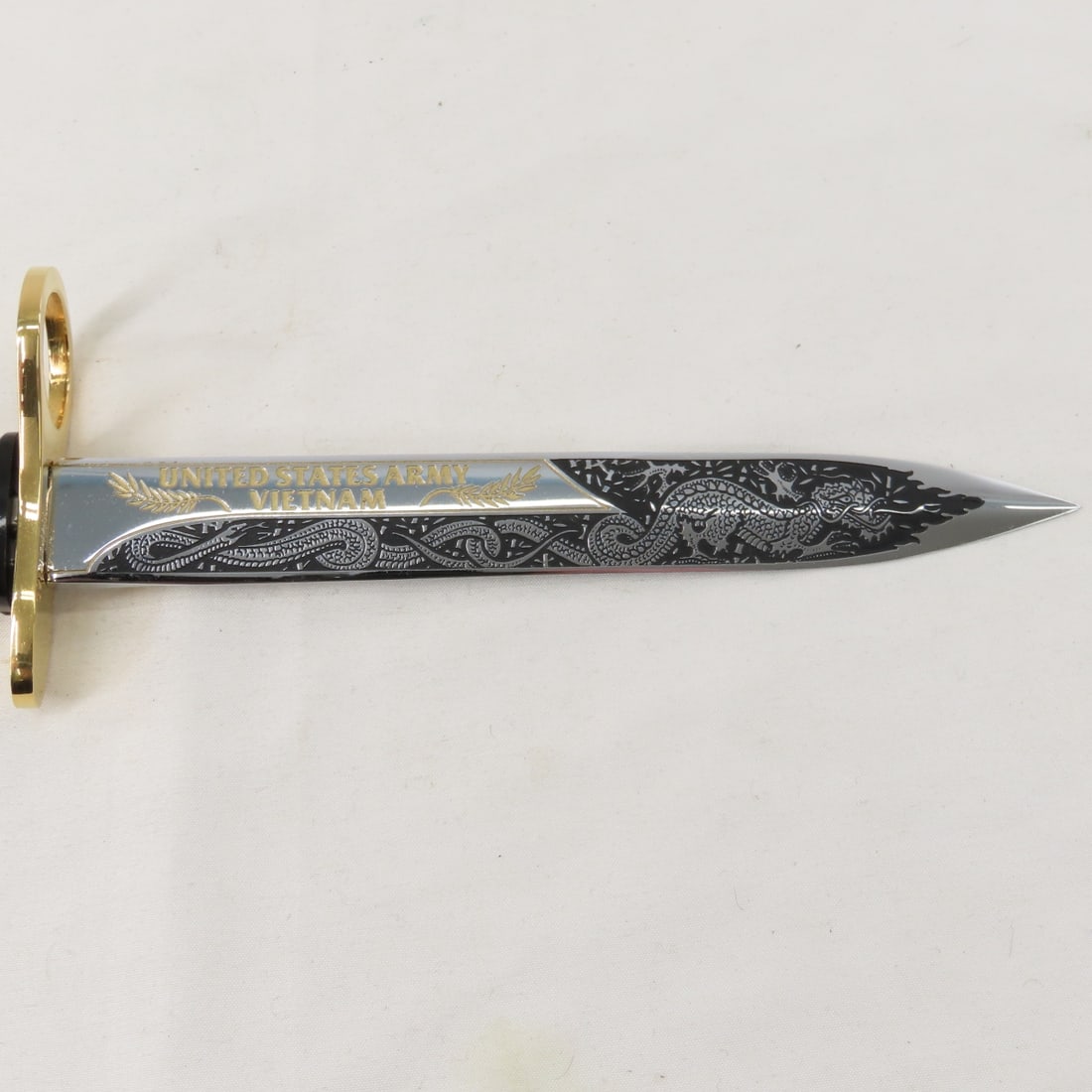 US Army 24K Gold Plated M7 Imperial Bayonet - 4