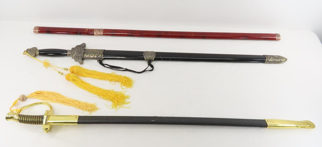 3 Fantasy swords- Katana, Civil War & Chinese (1 of 20)